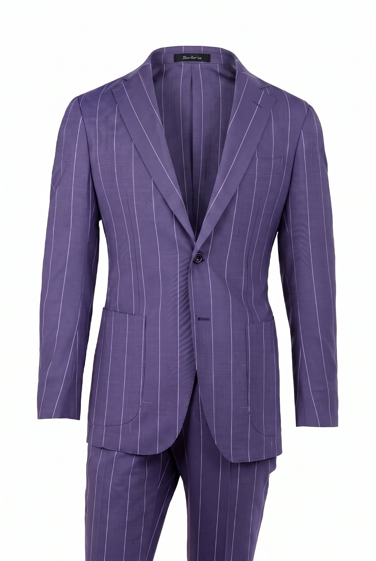 Sartorio Virgin Wool Jumbo Pinstripe Suit