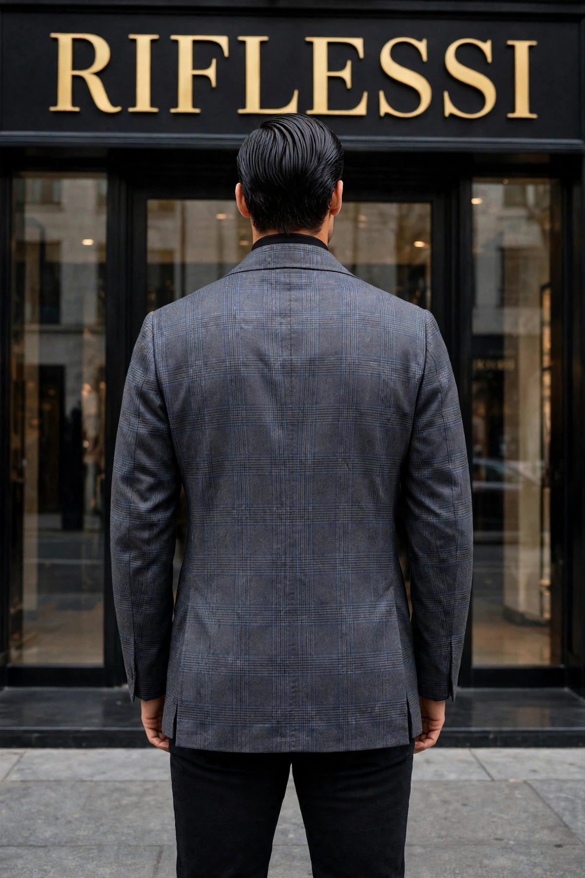 Sartorio Prince of Wales Virgin Wool Sport Jacket