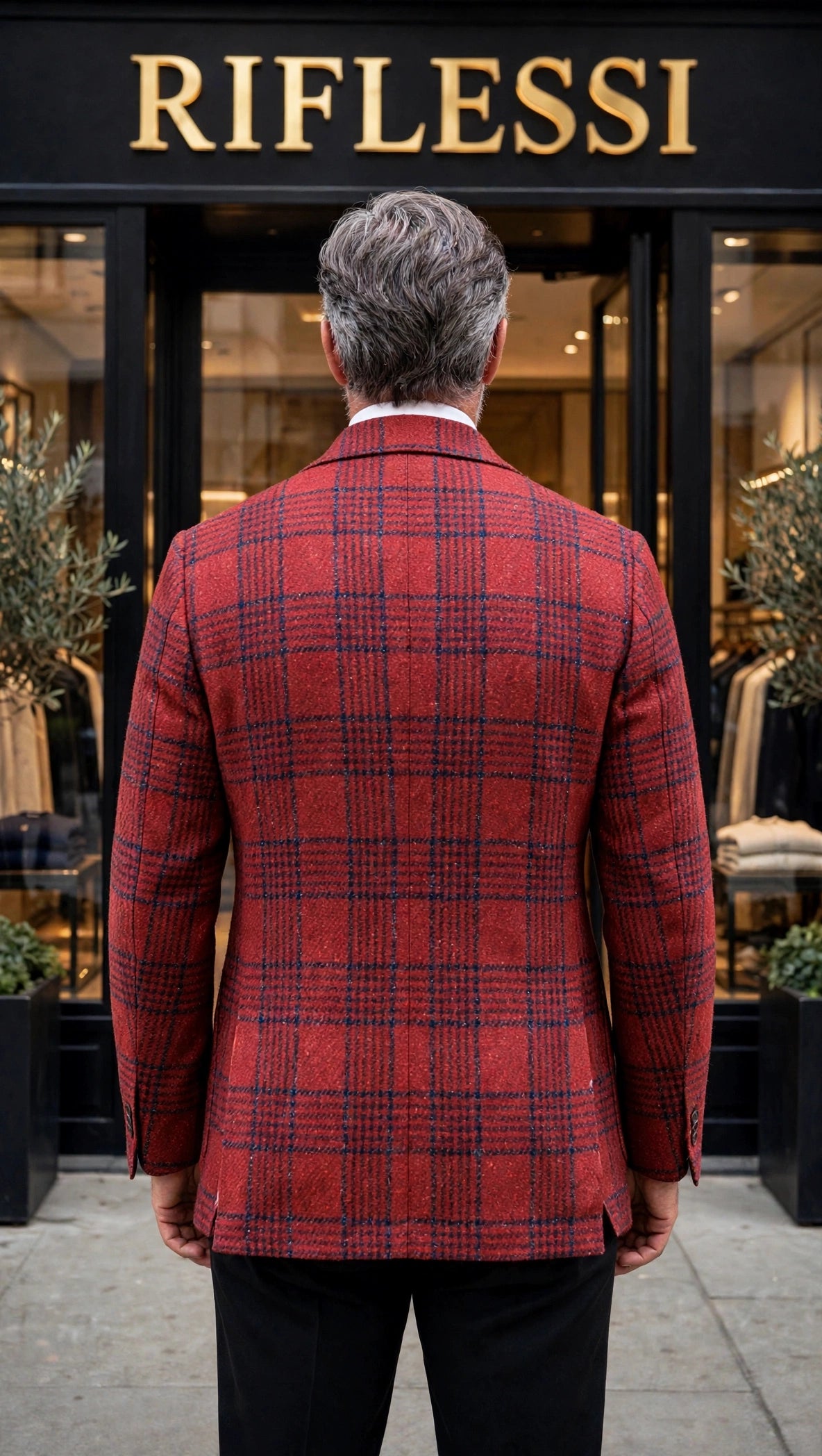Sartorio Checked Virgin Wool-Silk Sport Jacket
