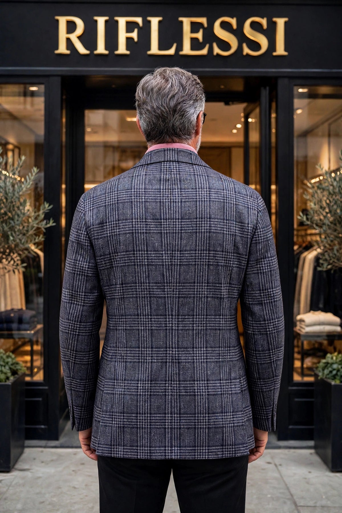 Sartorio Checked Wool-Silk-Cashmere Sport Jacket