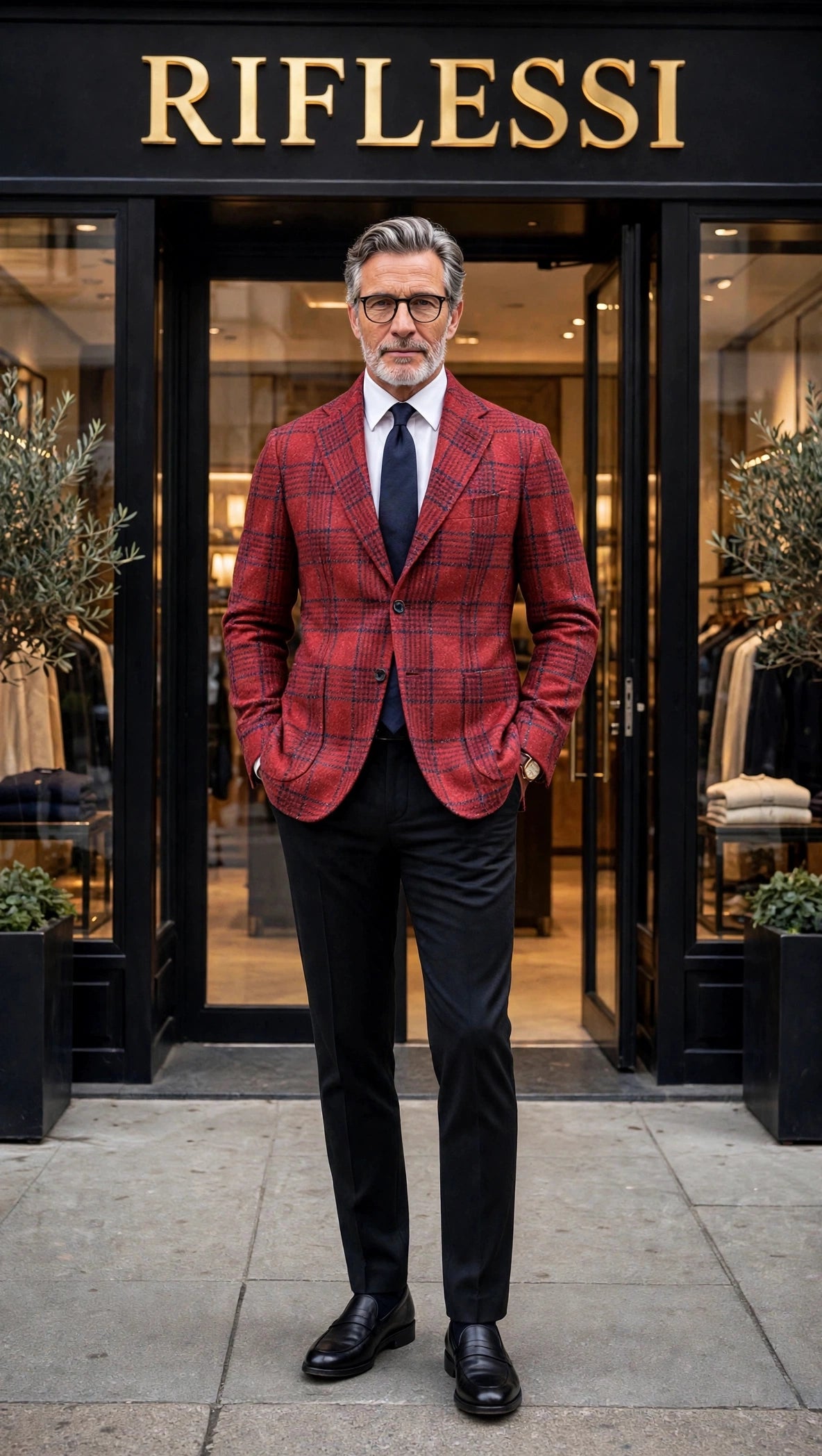 Sartorio Checked Virgin Wool-Silk Sport Jacket