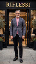 Sartorio Checked Wool-Silk-Cashmere Sport Jacket