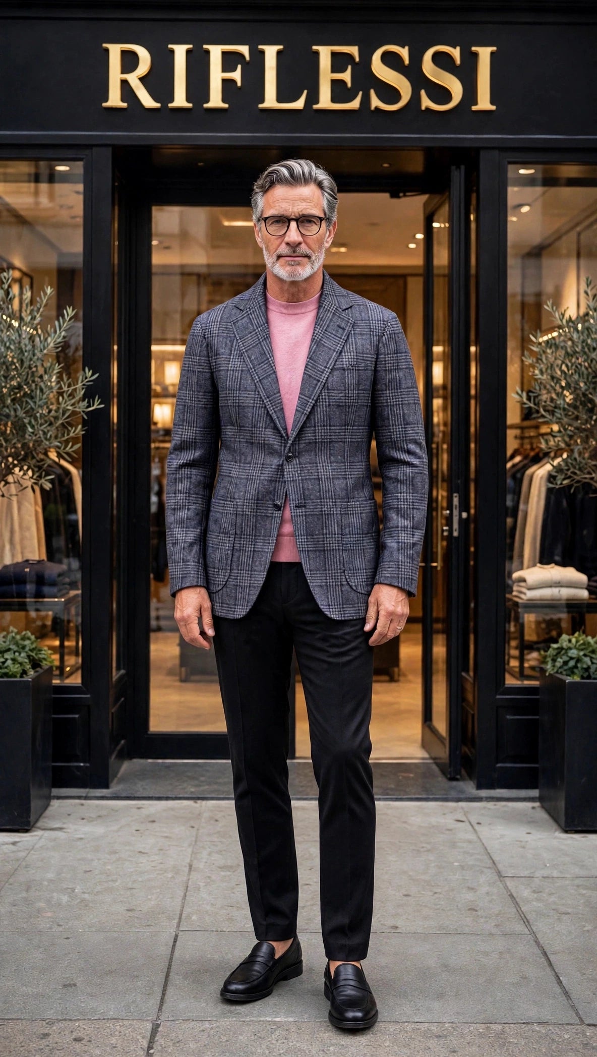 Sartorio Checked Wool-Silk-Cashmere Sport Jacket